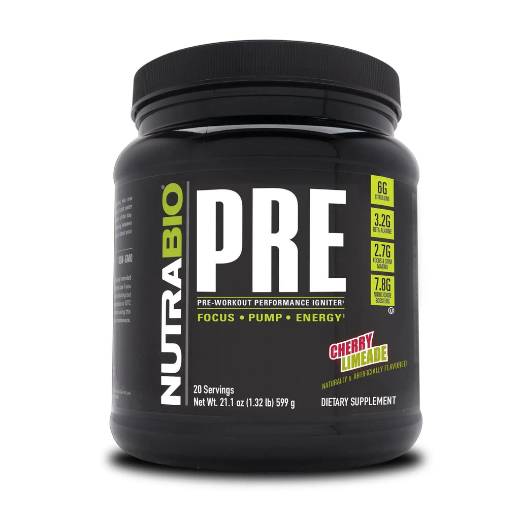 NutraBio PRE Workout V5 - (Cherry Limeade) NutraBio Au supplements