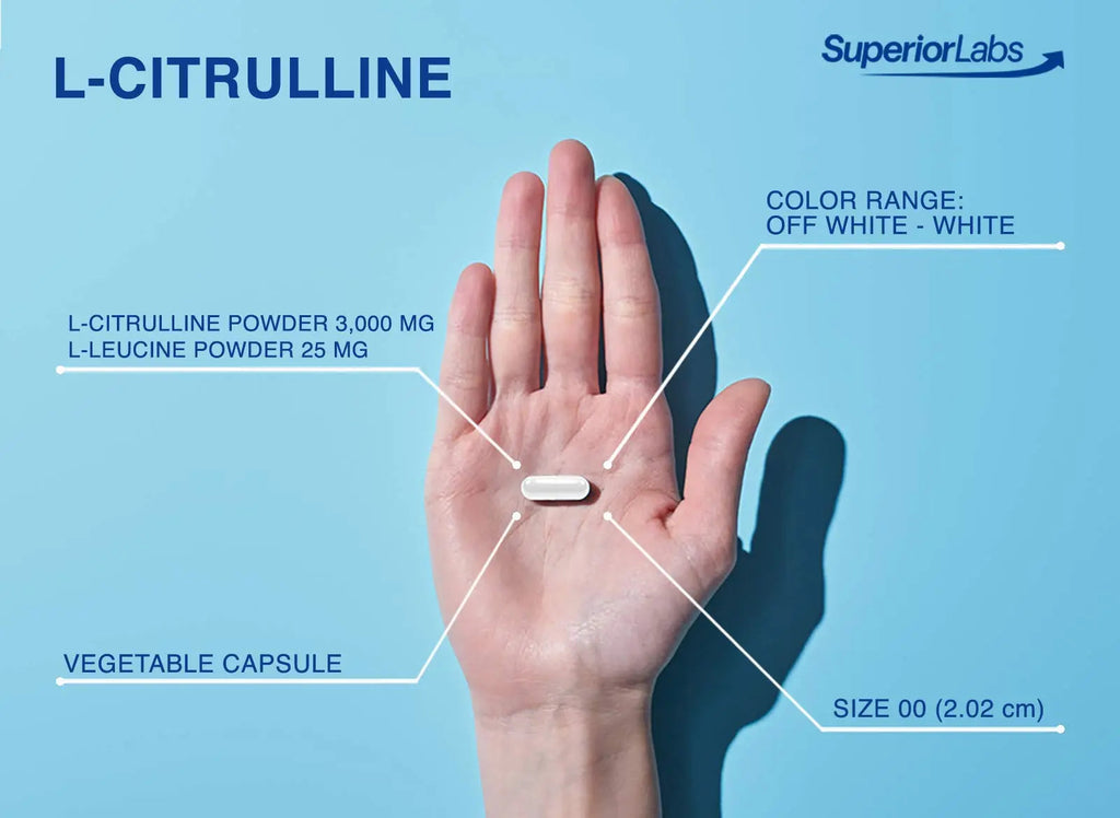 Superior Labs – Pure L-Citrulline – Free Form – Optimal 3,000mg Dosage – 150 Vegetable Superior Labs Au supplements