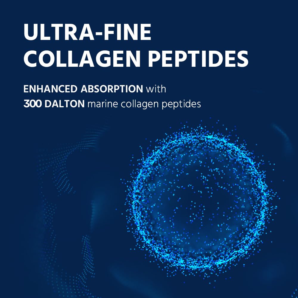 Cevitol Marine Collagen Peptides - Hydrolyzed Ultra-fine Collagen Powder for Women & Men, Hyaluronic Acid, Biotin, Vitamin C, for Skin, Hair, Nails, Joints
