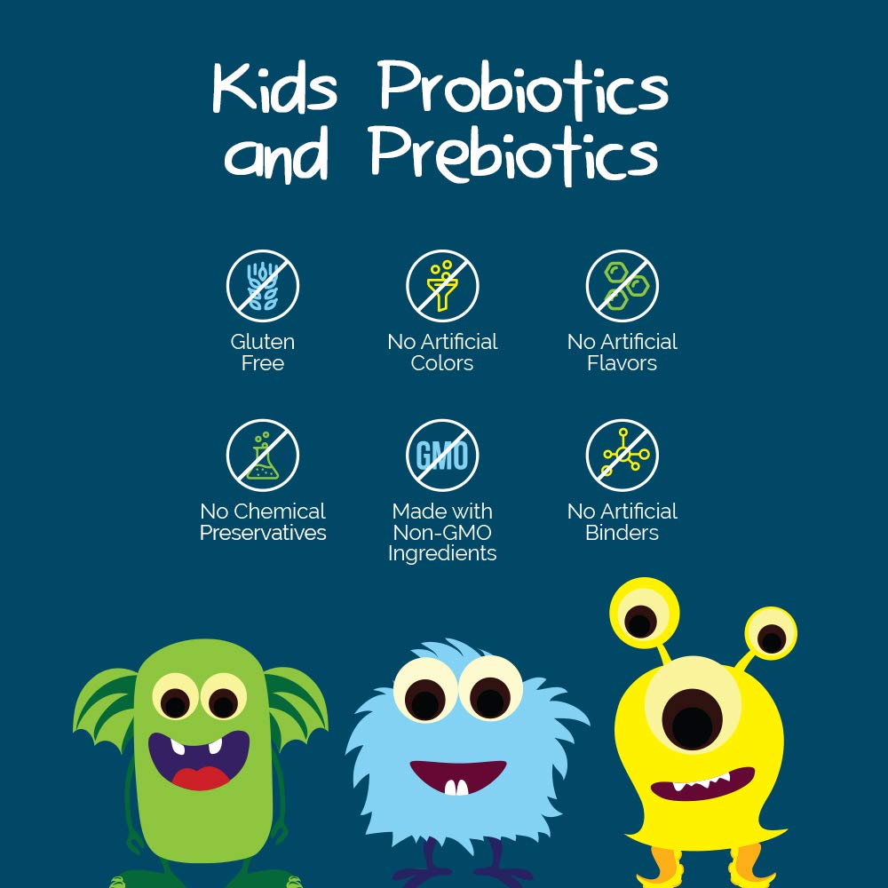 Intelligent Labs Kids/Children Probiotics 6 Billion CFU with Prebiotics, PHGG & FOS, Once-Daily Chewable, Great Taste, 10x Effectiveness