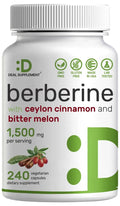 Berberine Supplement 500mg Per Capsule (1500mg Per Serving) | 240 Veggie Capsules DEAL SUPPLEMENT Au supplements