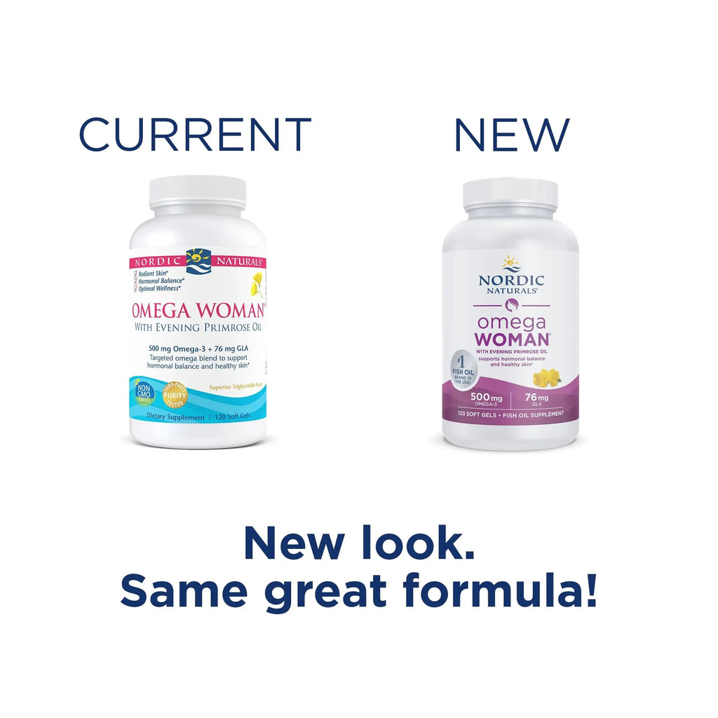 Nordic Naturals Omega Woman, Lemon - 120 Soft Gels - 500 mg Omega-3 + 800 mg Evening Nordic Naturals Au supplements