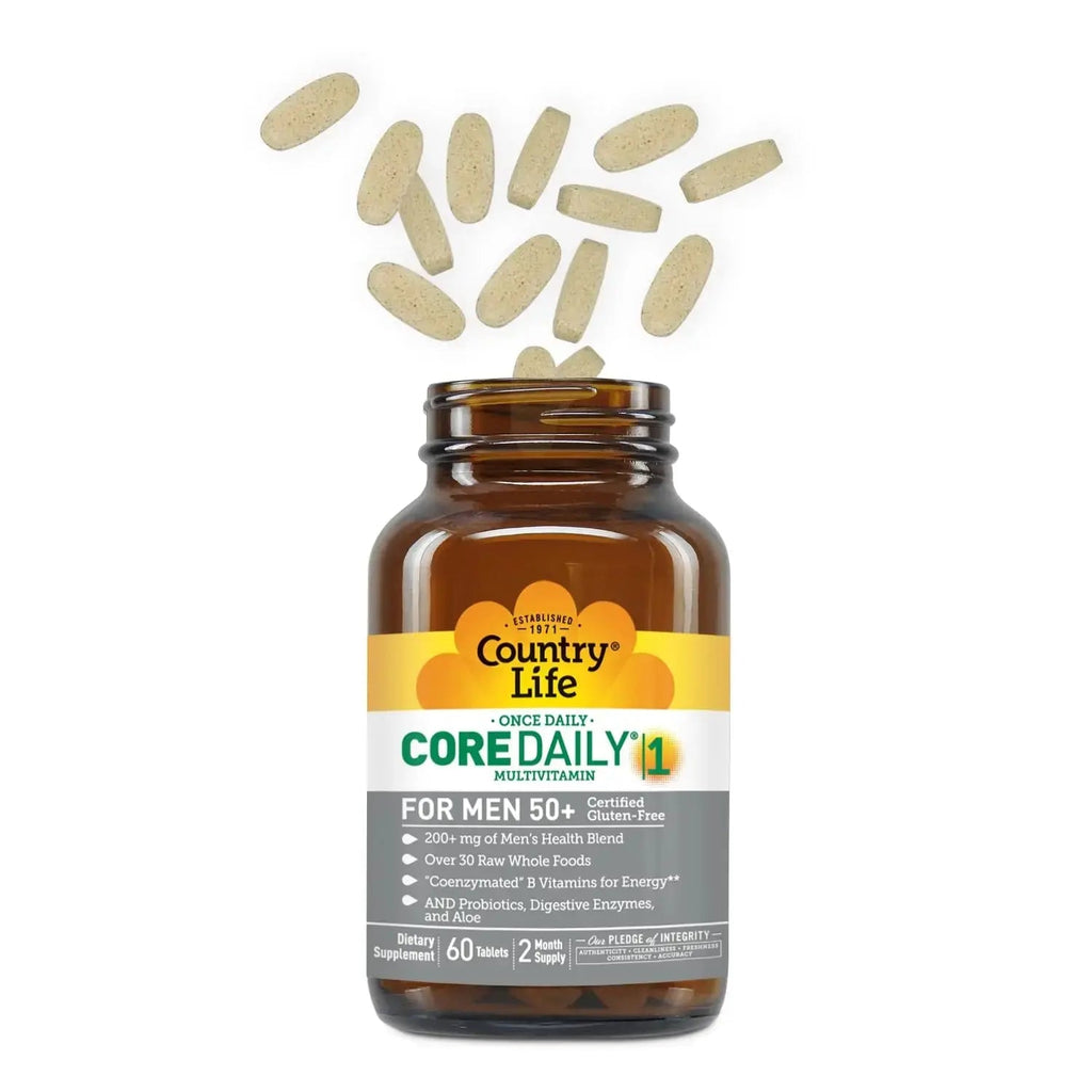 Country Life CORE Daily-1 Multivitamin for Men 50+ - Gluten-Free, Energy Support with Coenzymated B Vitamins Country Life Au supplements