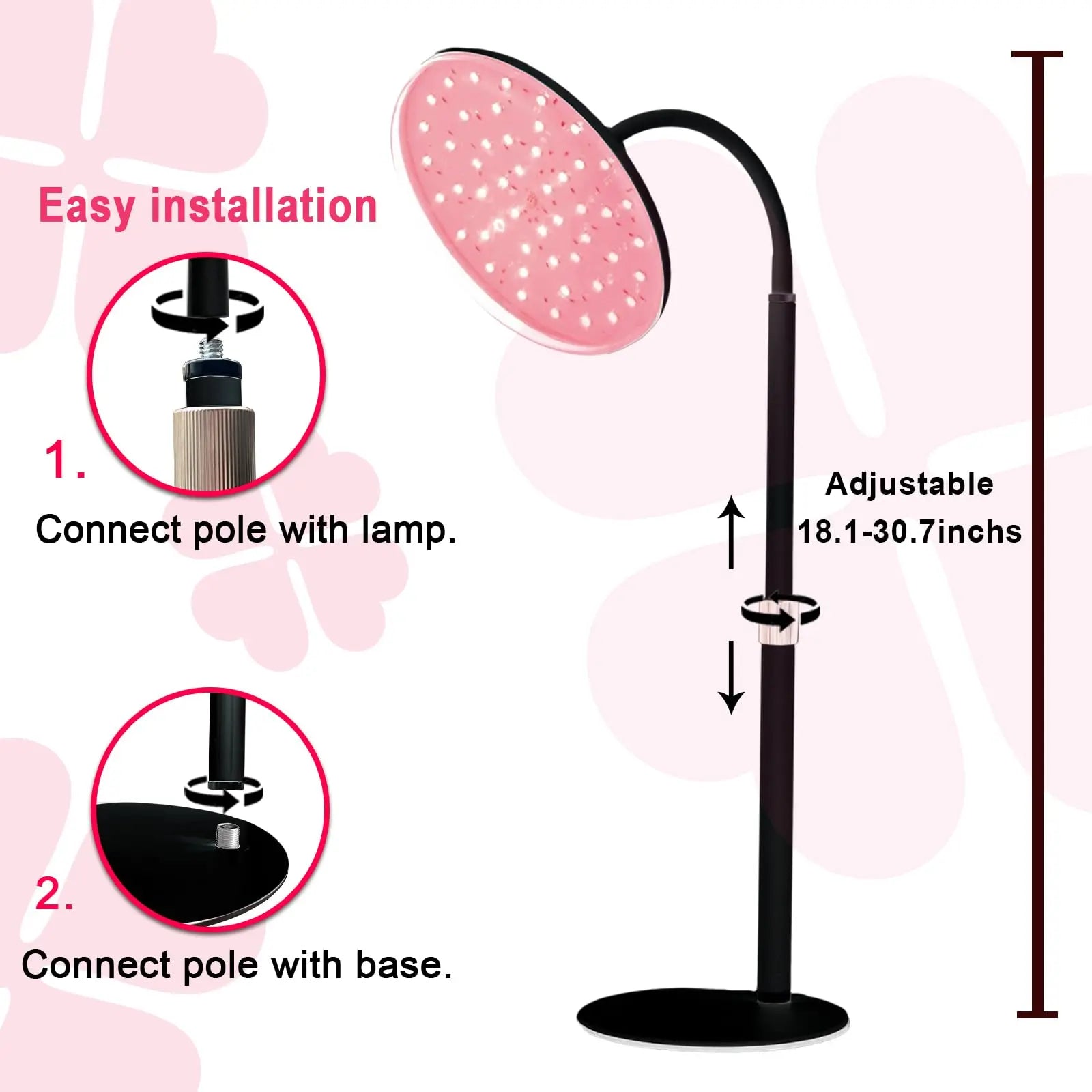 Akarishin Red Light Therapy Lamp - Boost Skin Vitality and Ease Muscle Soreness with Adjustable Stand Akarishin Au supplements