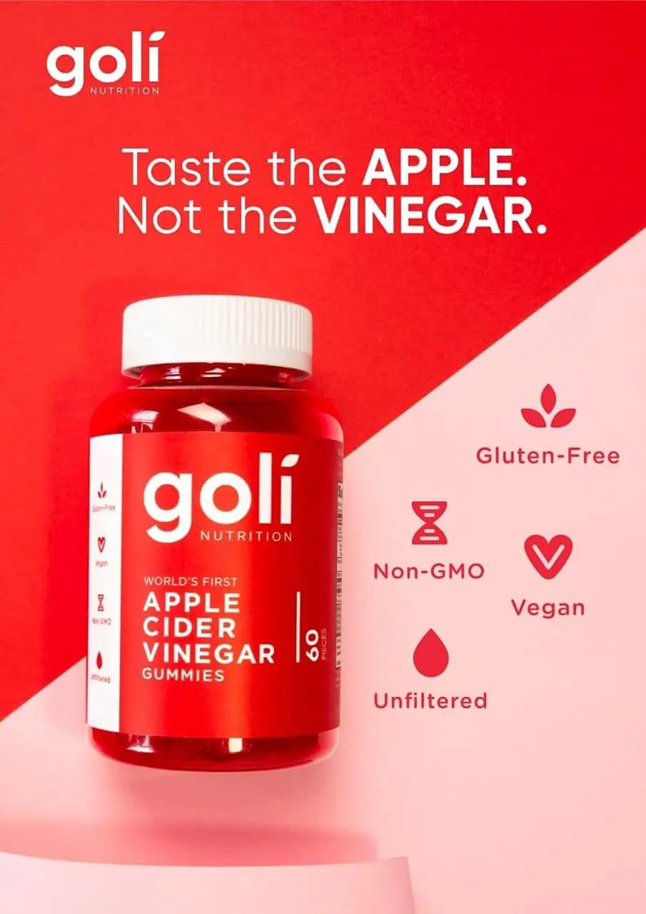 Goli Nutrition Goli nutrition World's First Apple Cider Vinegar Gummies 60 Count, 60 Count Goli Au supplements