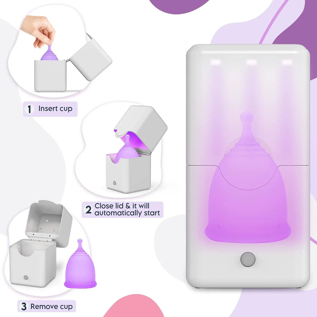Ecoblossom Menstrual Cup Sterilizer - Modern Menstrual Cup Cleaner Unscented Sanitizer EcoBlossom Au supplements