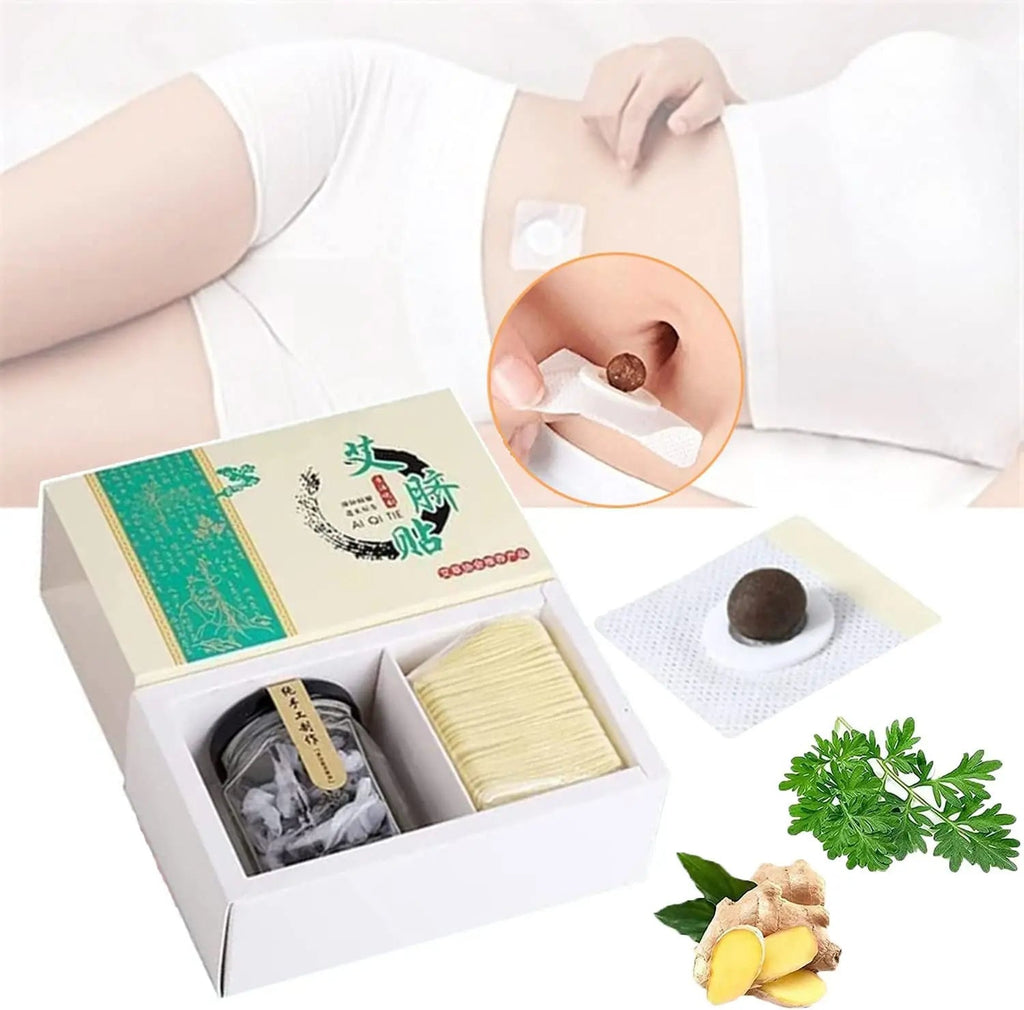 Hairline Mugwort Belly Button Patch, Natural Mugwort Essence Patch, Moxibustion Patch Hairline Au supplements