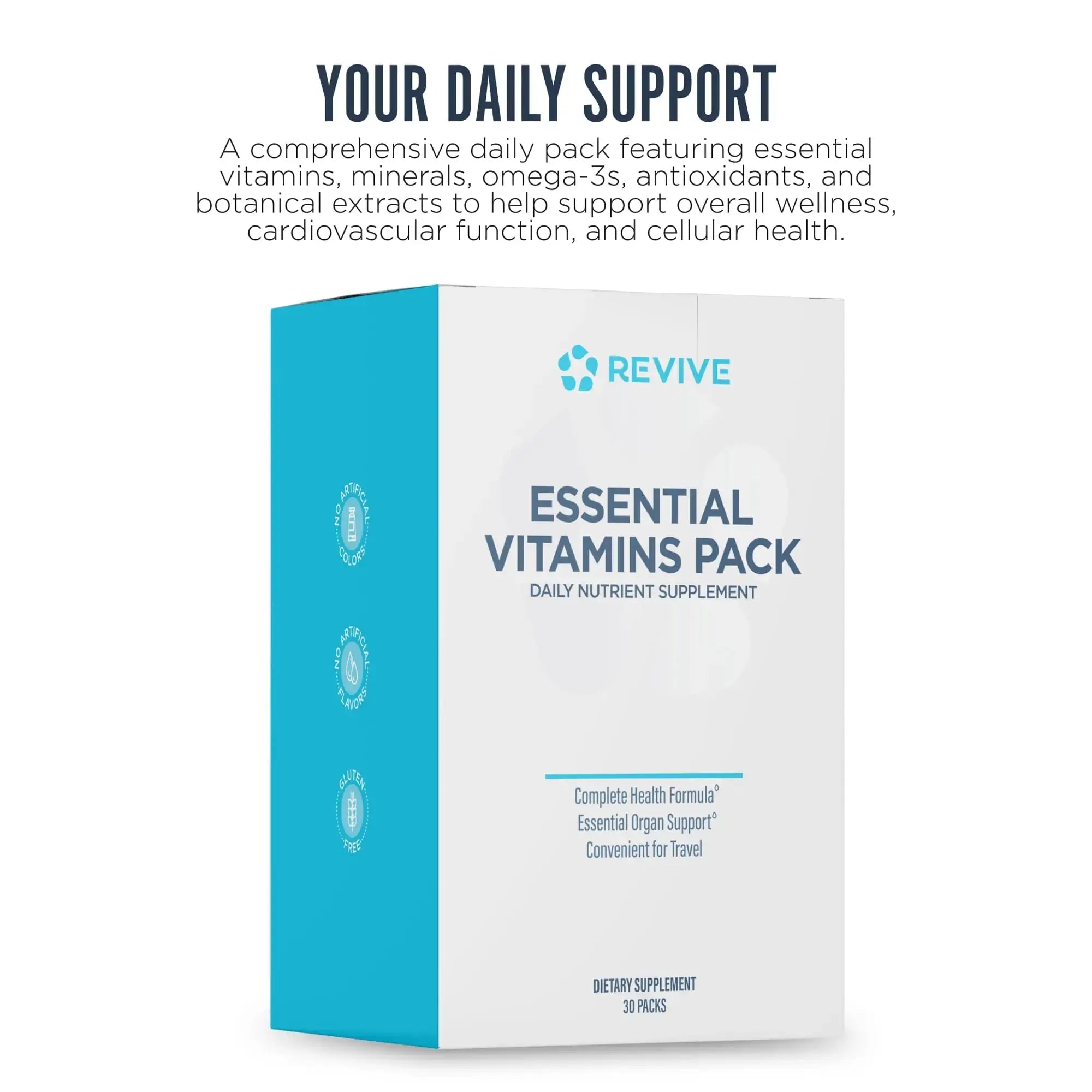 Revive MD Essential Vitamin Packs for Men & Women – Daily Multivitamin Packets with Arjuna & Turmeric Extract – Supports Heart, Joint & Organ Health Revive Au supplements