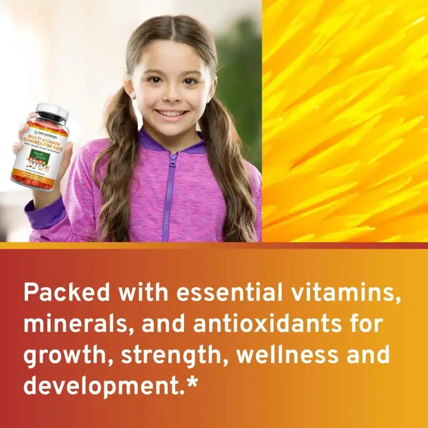 TRIO NUTRITION Premium Kids Multivitamin Gummies with Vitamin C & Zinc for Immune & Energy Support | TRIO NUTRITION Au supplements