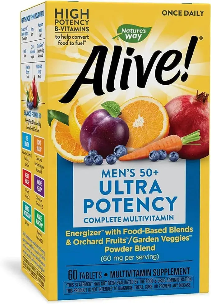 Alive! Once Daily Men's 50+ Ultra - 60 Tablets by Nature's Way Nature's Way Au supplements