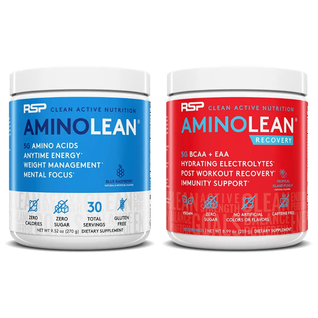 RSP NUTRITION AminoLean Pre Workout Energy (Blue Raspberry 30 Servings) RSP NUTRITION Au supplements