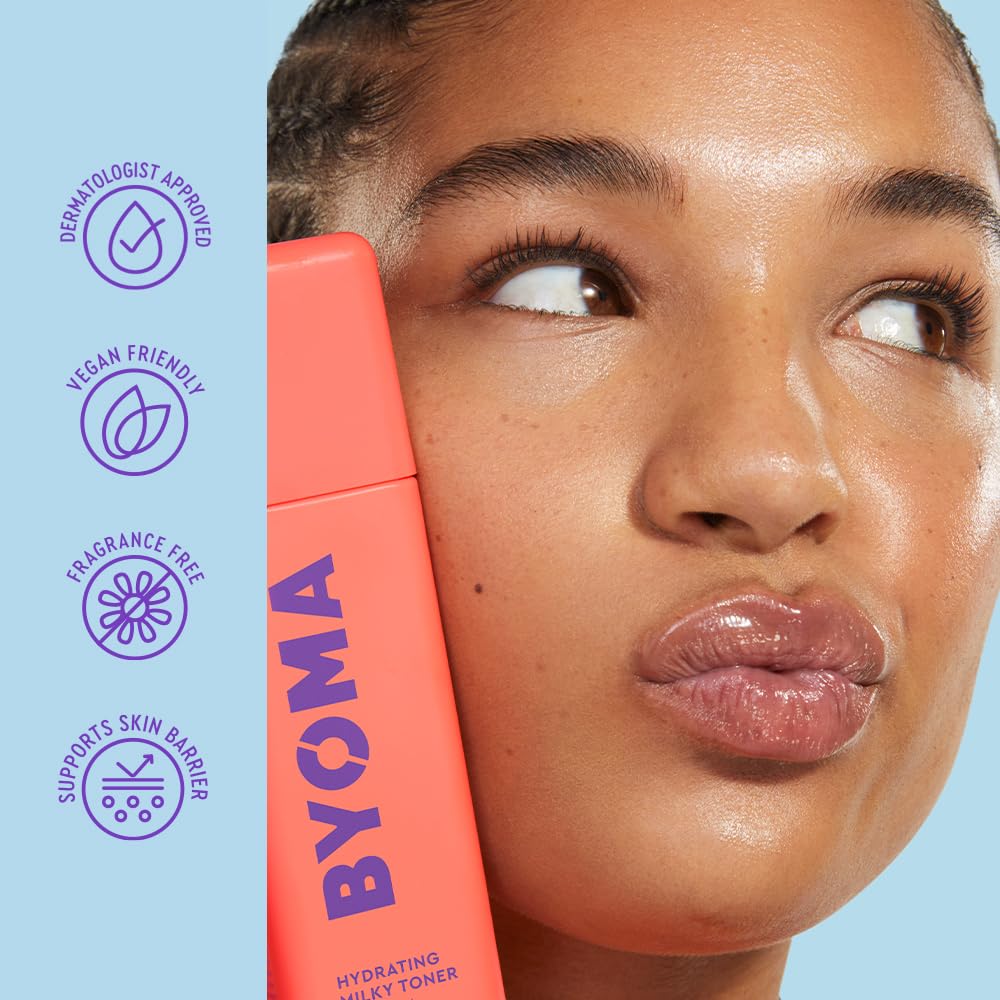 BYOMA Hydrating Milky Toner - Dewy, Ultra Hydrating Toner for Face - Soothes Skin, Locks in Moisture