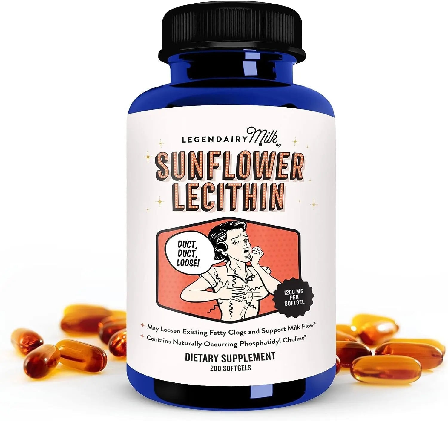 Legendairy Milk Sunflower Lecithin, 1200mg of Organic Sunflower Lecithin Legendairy Milk Store Au supplements