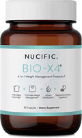 Nucific Bio-X4 4-in-1 Weight Management Probiotic Supplement, 90 Count Nucific Au supplements