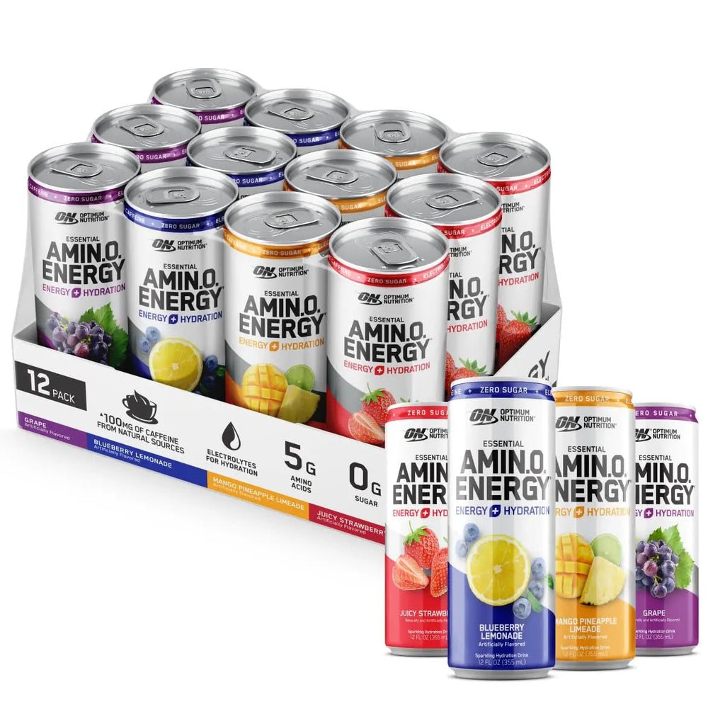 Optimum Nutrition Amino Energy Sparkling Hydration Drink, Electrolytes, Caffeine, Amino Optimum Nutrition Au supplements