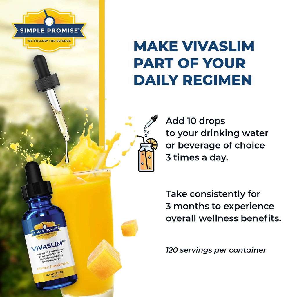 Simple Promise - VivaSlim - Natural Liquid Drops with African Mango, 2 fl oz Simple Promise Au supplements
