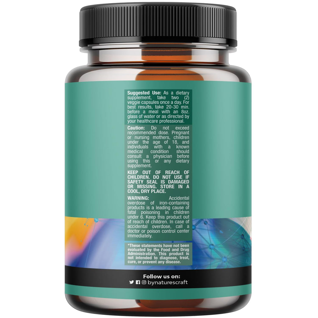 Advanced Brain Supplement for Memory and Focus - Nootropics Brain Support Supplement with Memory and Focus Vitamins for Adults of All Ages - for Brain Fog Clarity Energy and Recall - 60 Count Natures Craft Au supplements