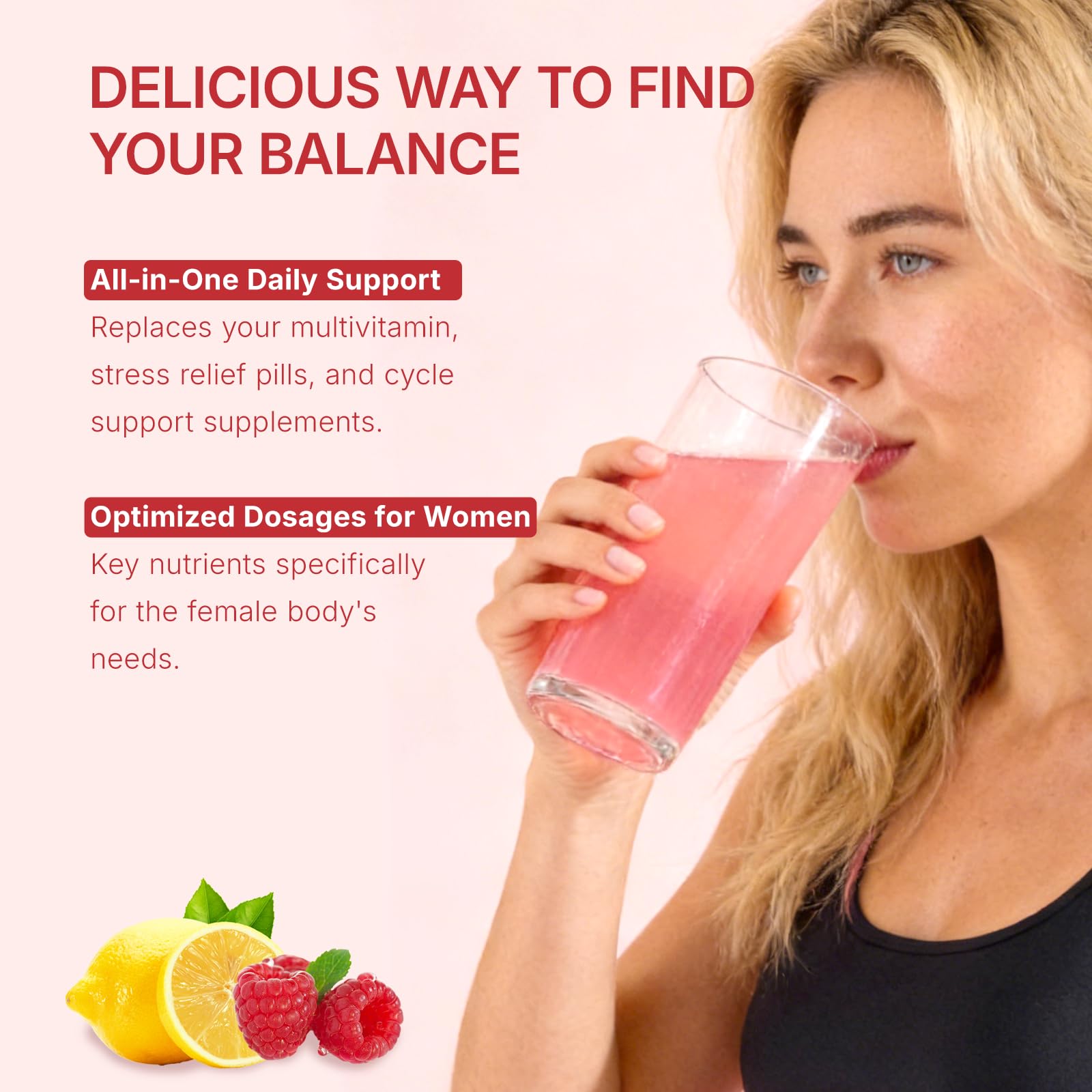 Veltracha Hormone Balance for Women, Myo & D-Chiro Inositol Powder with Folate & Amino Acid & Ashwagandha - Ovarian Support, Mood Regulation & PMS Relief, Raspberry Lemon, 15 Servings Veltracha Au supplements