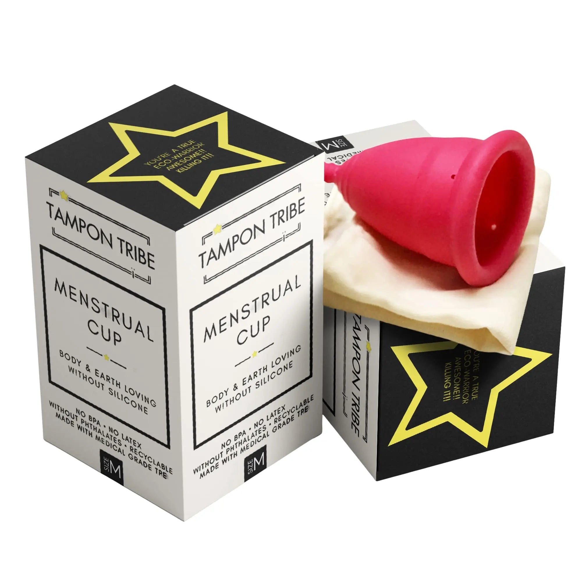 Tampon Tribe - Reusable Menstrual Cup, Easy to Clean TPE-Based Period Essential, Silicone-Free Tampon Tribe Au supplements