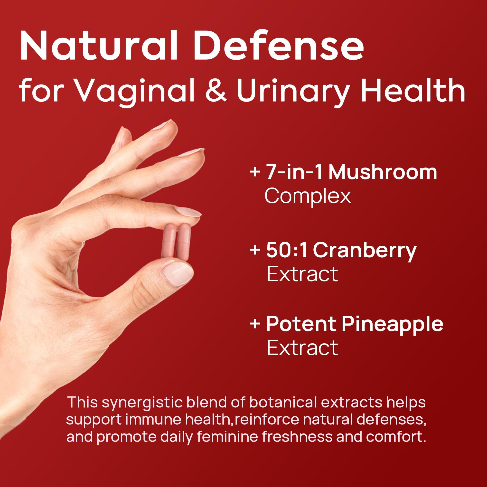 HerAure Vaginal Probiotics for Women - pH Balance, Healthy Vaginal Odor, Vaginal Flora, Yeast Balance, Women Probiotics and Prebiotics, Immune Support