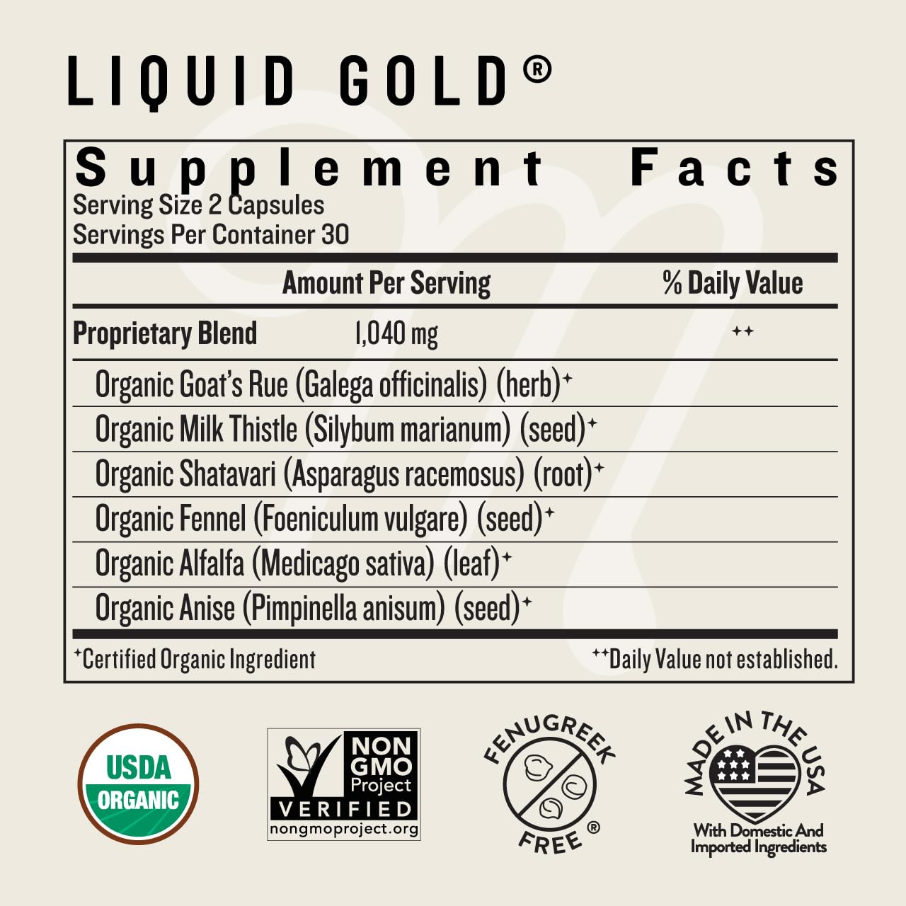 Legendairy Milk Liquid Gold Lactation Support | Lactation Supplement with Organic Goats Rue, Milk Thistle, Shatavari, Fennel, Alfalfa & Anise