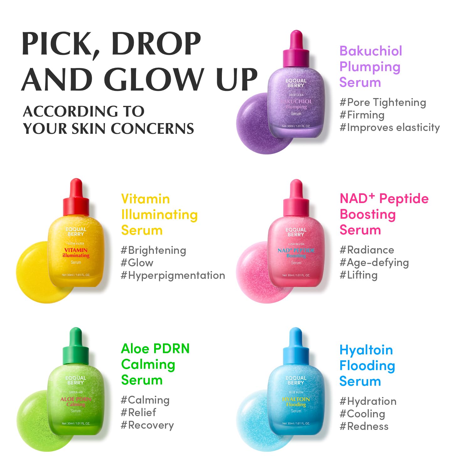 EQQUALBERRY NAD+ Peptide Boosting Serum – Niacinamide 2% + 14 Peptides + Vegan Collagen Anti-Aging Korean Skincare Face