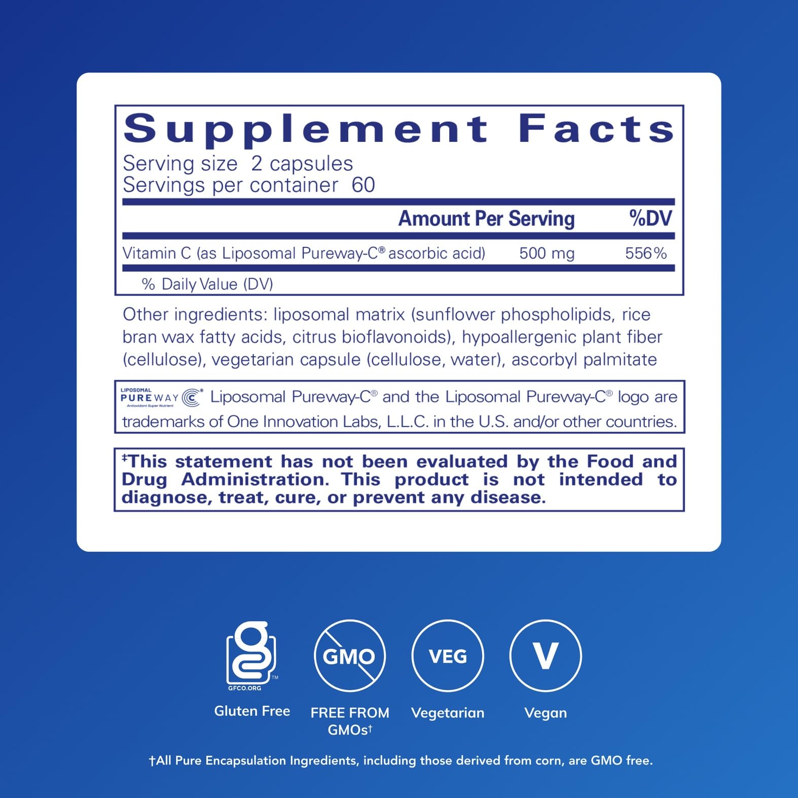 Pure Encapsulations Liposomal Vitamin C - Immune Support Supplement* - Antioxidant Nourishment - Daily Vitamin