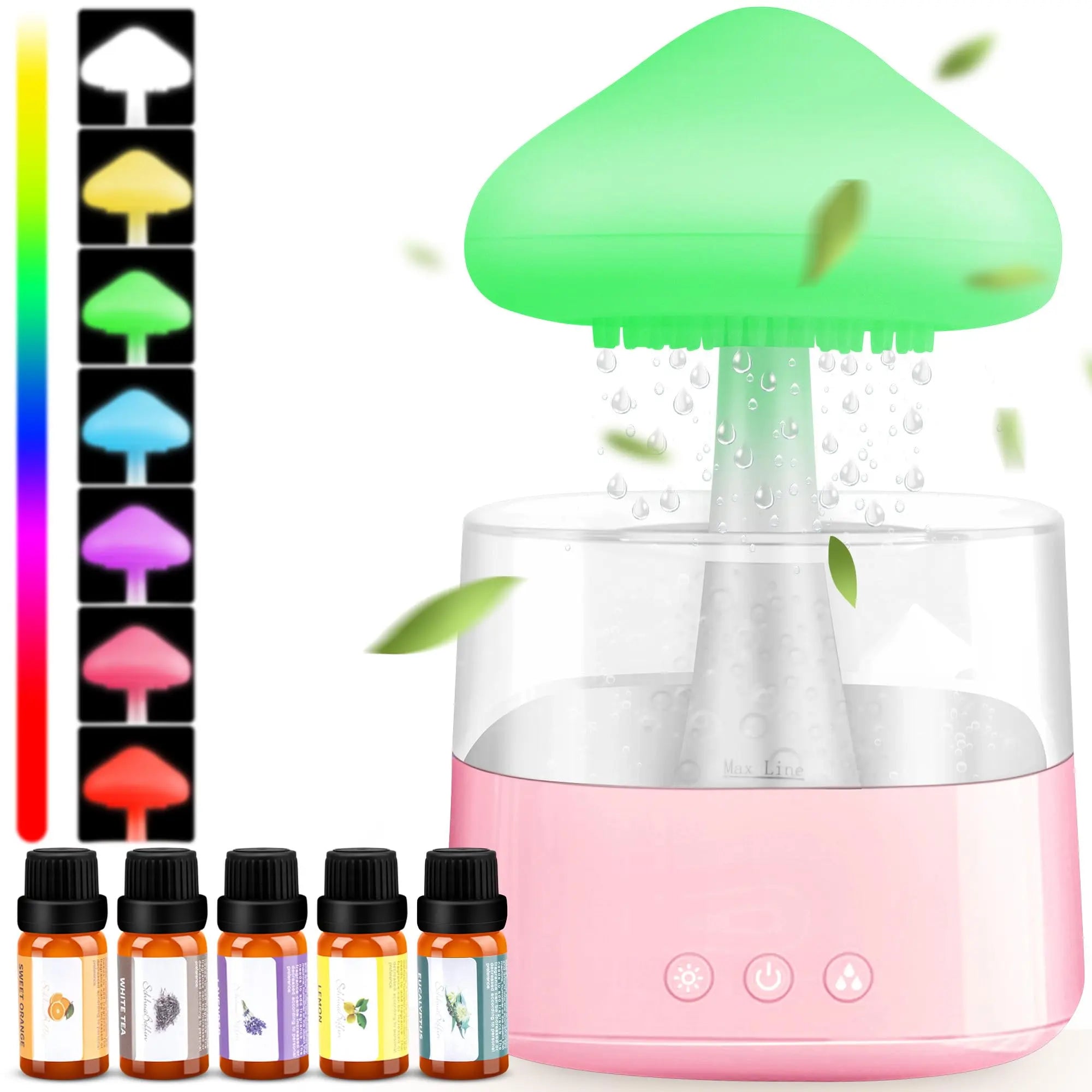 Rain Cloud Humidifier Water Drip, Mushroom Rain Cloud Diffuser, Raining Cloud Night Light Mriykio Au supplements