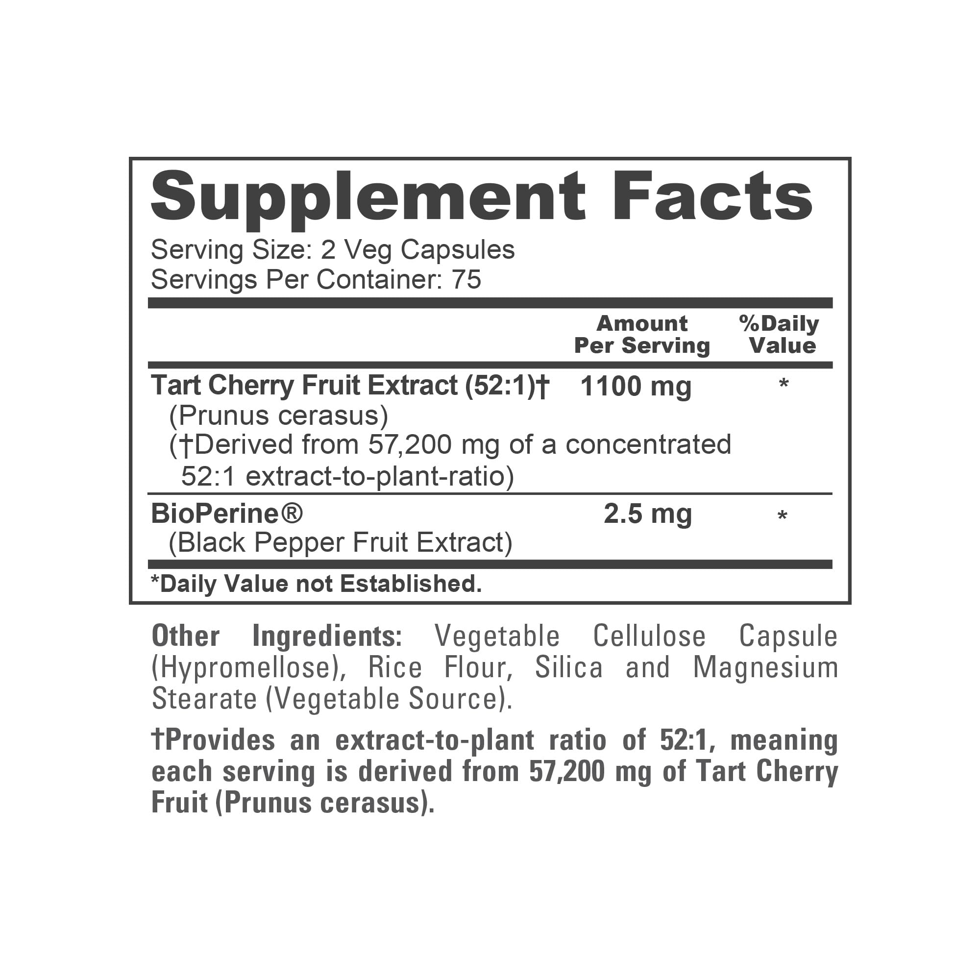 NusaPure Tart Cherry 57,200mg per Caps, 150 Count, Vegan, Non-GMO, Gluten Free NusaPure Au supplements