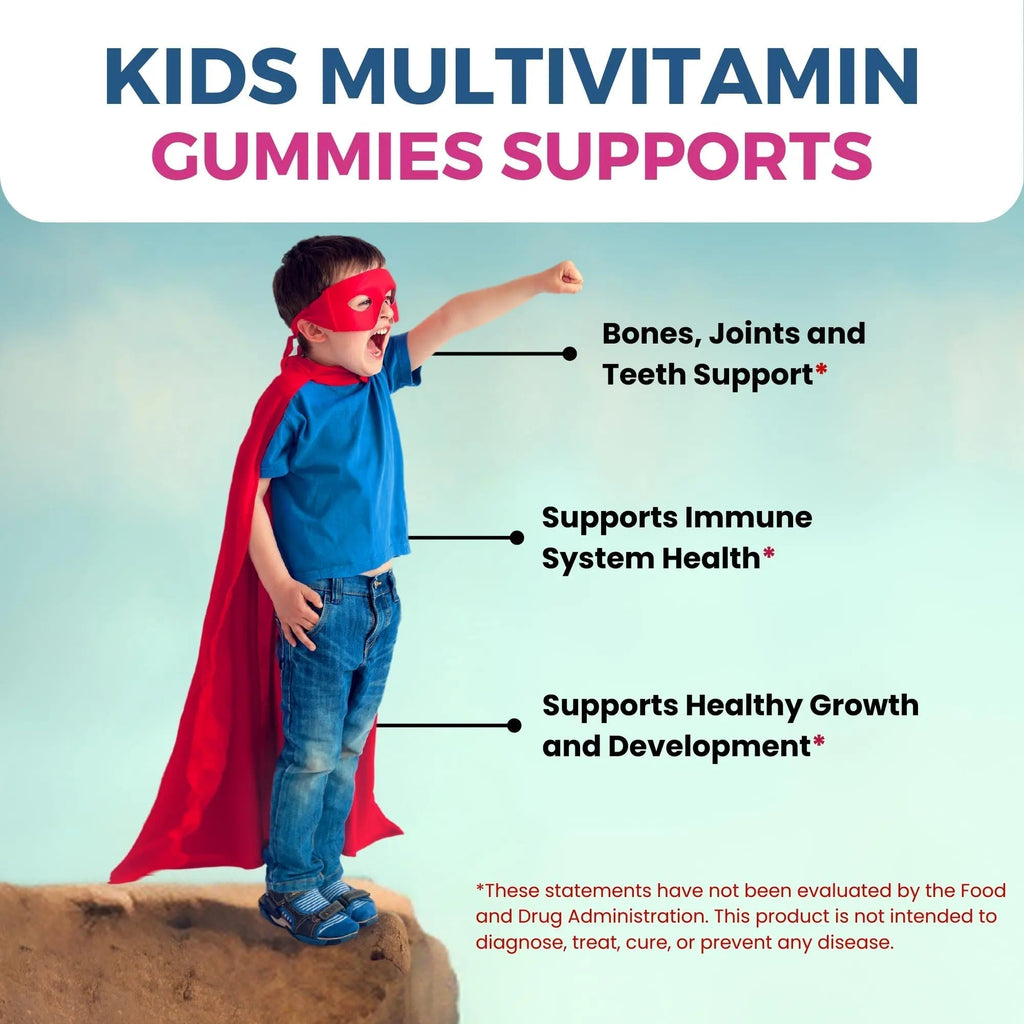 Zaytun Halal Vitamins for Kids Multivitamin Gummies, Naturally Sourced Vitamin A, C, D, E, B6, B12, Biotin - Vegetarian, No Gelatin Zaytun Vitamins Au supplements