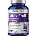 NusaPure Vitex Chasteberry Fruit 20:1 Extract, 450 mg Equivalent to 9,000 mg 200 Vegan Capsules - Non-GMO, Vegan Dietary Supplement NusaPure Au supplements