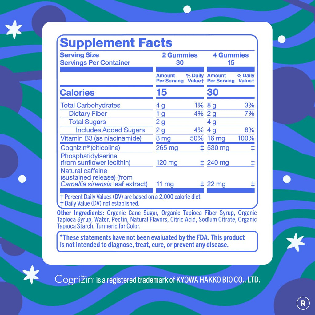 FIRST DAY Men’s Daily Nootropic Brain Supplement Gummies for Focus, Memory & Mental Energy | with Cognizin® Citicoline, Phosphatidylserine & Natural Caffeine | Vegan, Allergen-Free | 30-Day Supply FIRST DAY Au supplements