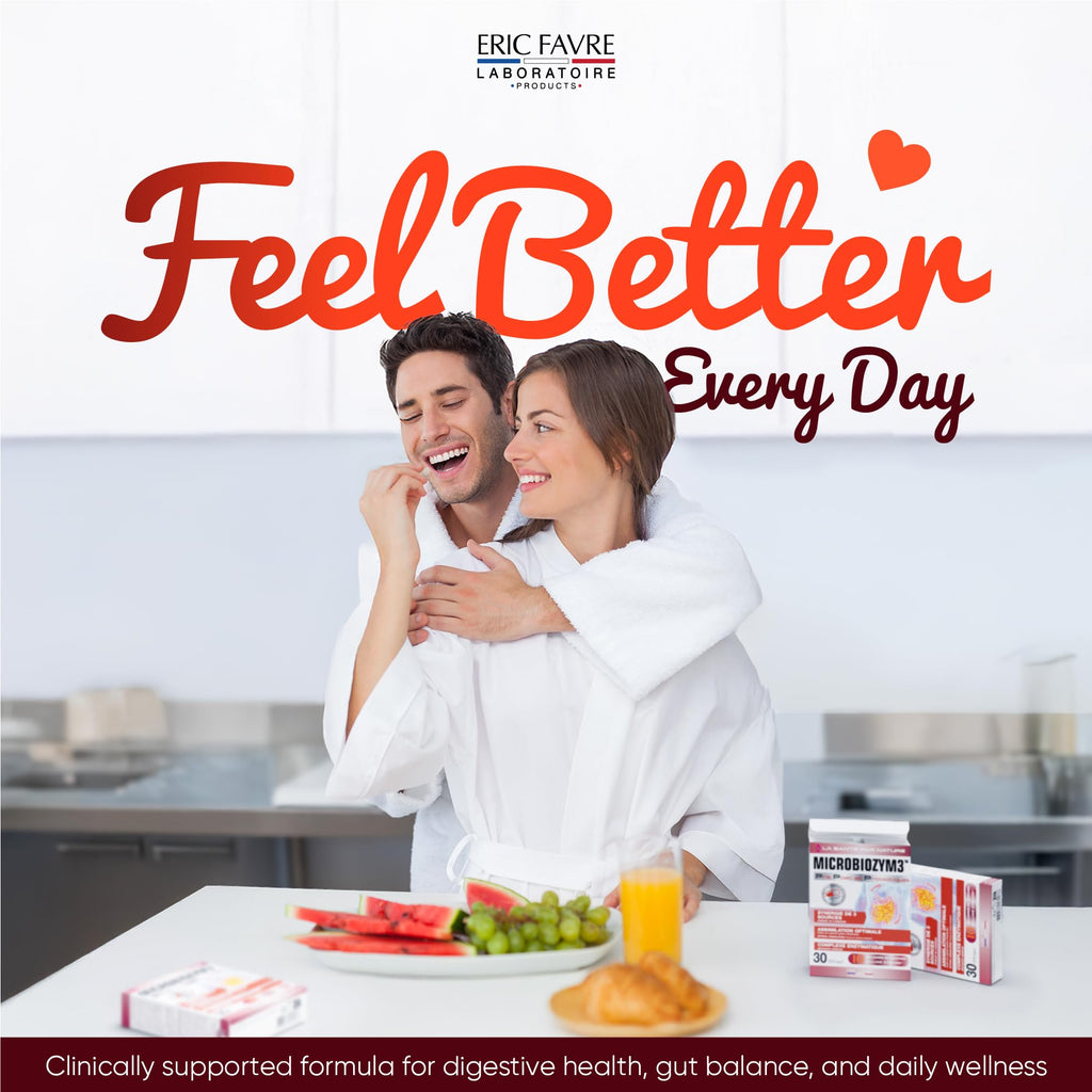 ERIC FAVRE Probiotics for Women Digestive Health – Triple Action with Prebiotics and Postbiotics, Reduces Bloating & Gas