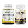 Vegan Vitality Lion's Mane x General Health Combo Bundle - 6 Months Lion's Mane and Multivitamins Vegan Vitality Au supplements