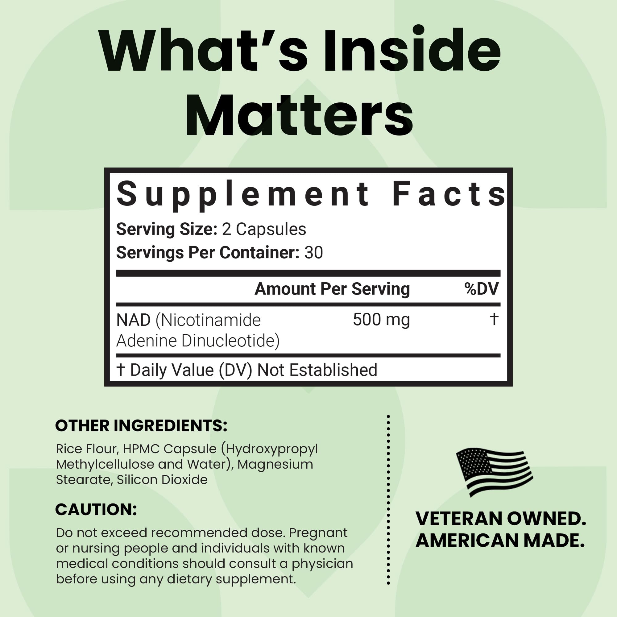 Luma Nutrition NAD+ Supplement 1000mg (500mg per Capsule) – Aging Plus Energy, Metabolism & Cellular Support – Pure NAD Supplements for Women & Men, Made in USA Luma Nutrition Au supplements