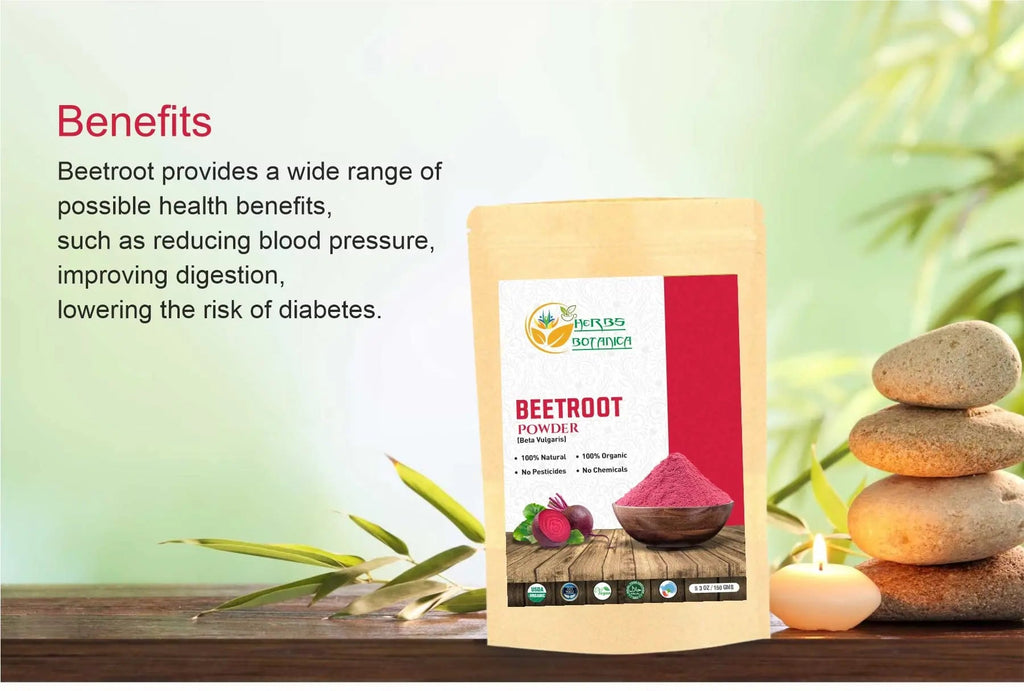 Herbs Botanica Beetroot Powder Organic for Baking and Smoothies | Nitric Oxide Suppement Herbs Botanica Au supplements