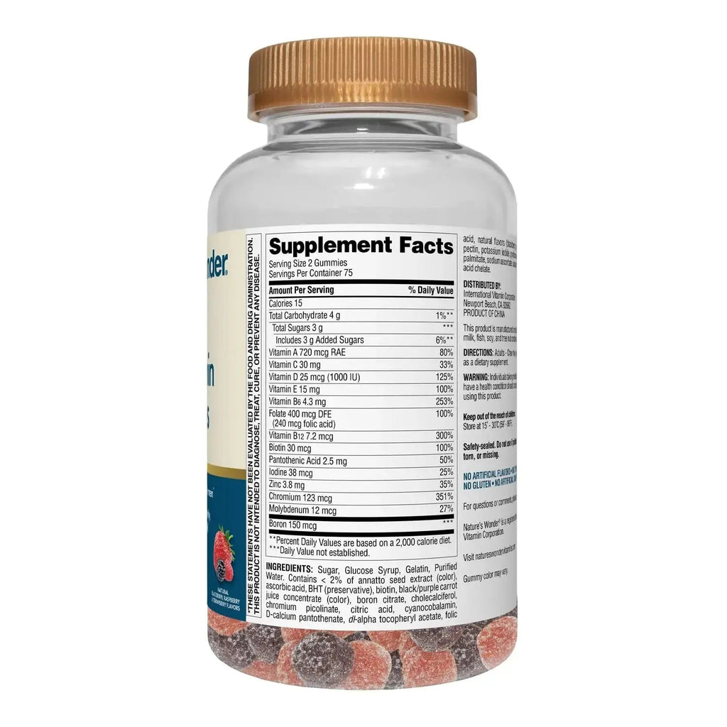 Nature's Wonder Men's Multivitamin Gummies, Supports Immune Health, Energy, Metabolism and Muscles with Vitamins A,C,D,B6,B12 Nature's Wonder Au supplements