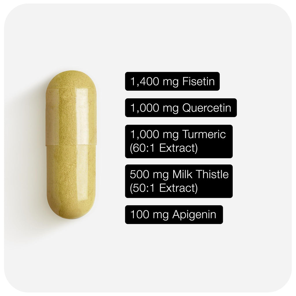 Fisetin Supplement – Senolytic Supplement Ultra High Potency 4,000mg with Quercetin, Curcumin 97%, Apigenin & Milk Thistle – High Strength Blend – Third-Party Lab Tested – 3 Month Supply Toniiq Au supplements