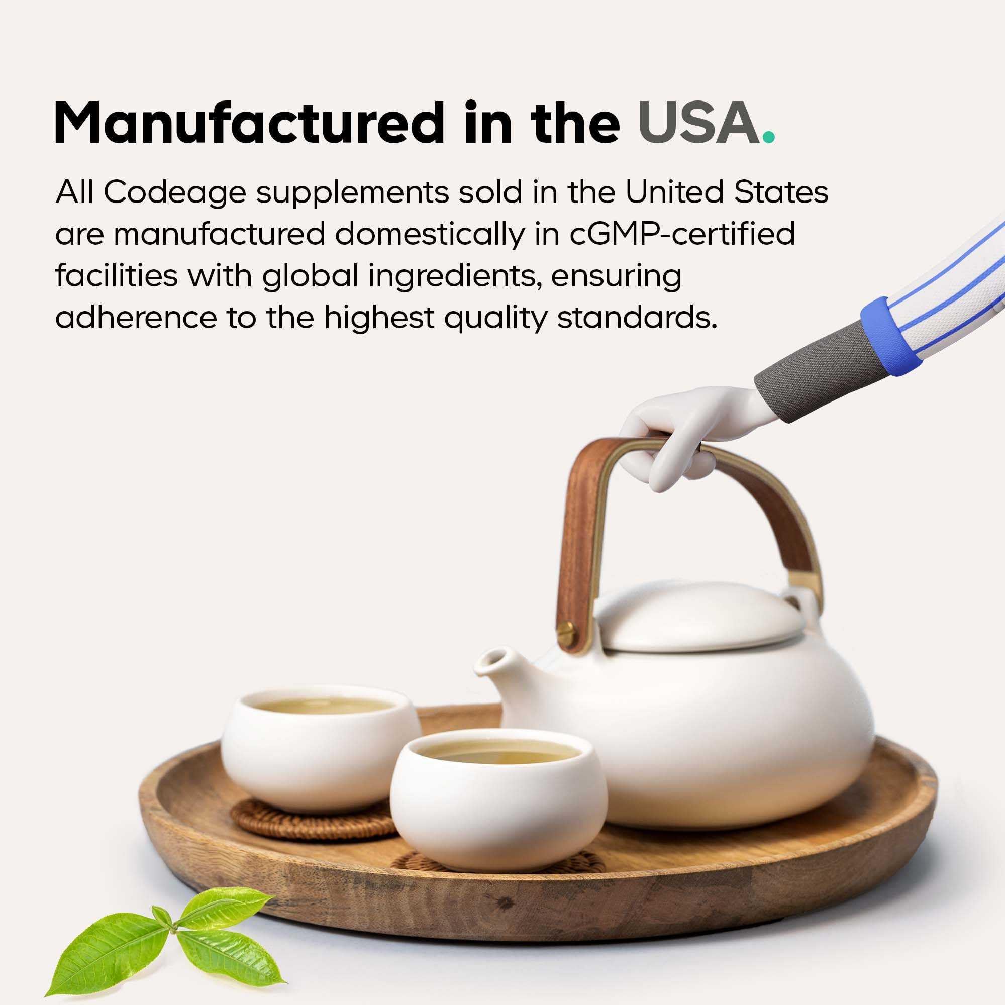 Codeage Liposomal Green Tea+ Ultra Potency - EGCG 90% Green Tea Extract, Organic Matcha Green Powder, Peppermint, Lemon Peel - Vegan, Non-GMO, Gluten-Free - Liposomal Delivery - 60 Capsules Codeage Au supplements