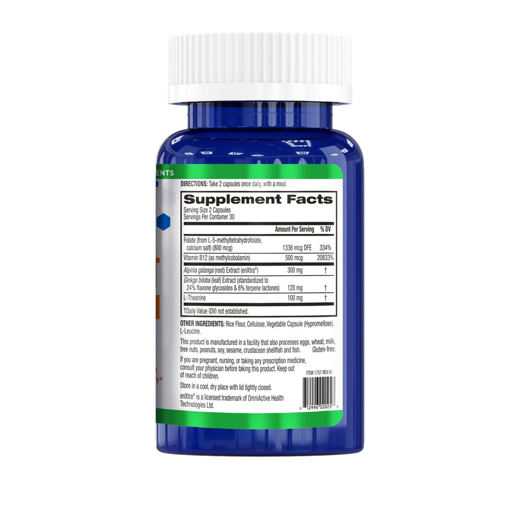 BioTrust Brain Bright – Daily Nootropic Boost for Focus, Concentration, Mental Clarity – Caffeine Free Nootropics Brain Support Supplement – Thai Ginger, Ginkgo, Folate, L-Theanine – 30 Servings BioTrust Au supplements