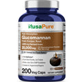NusaPure Glucomannan 20,000 mg per Serving 200 VCaps (20:1 Extract, BioPerine Non-GMO, Vegan) Konjac Root NusaPure Au supplements