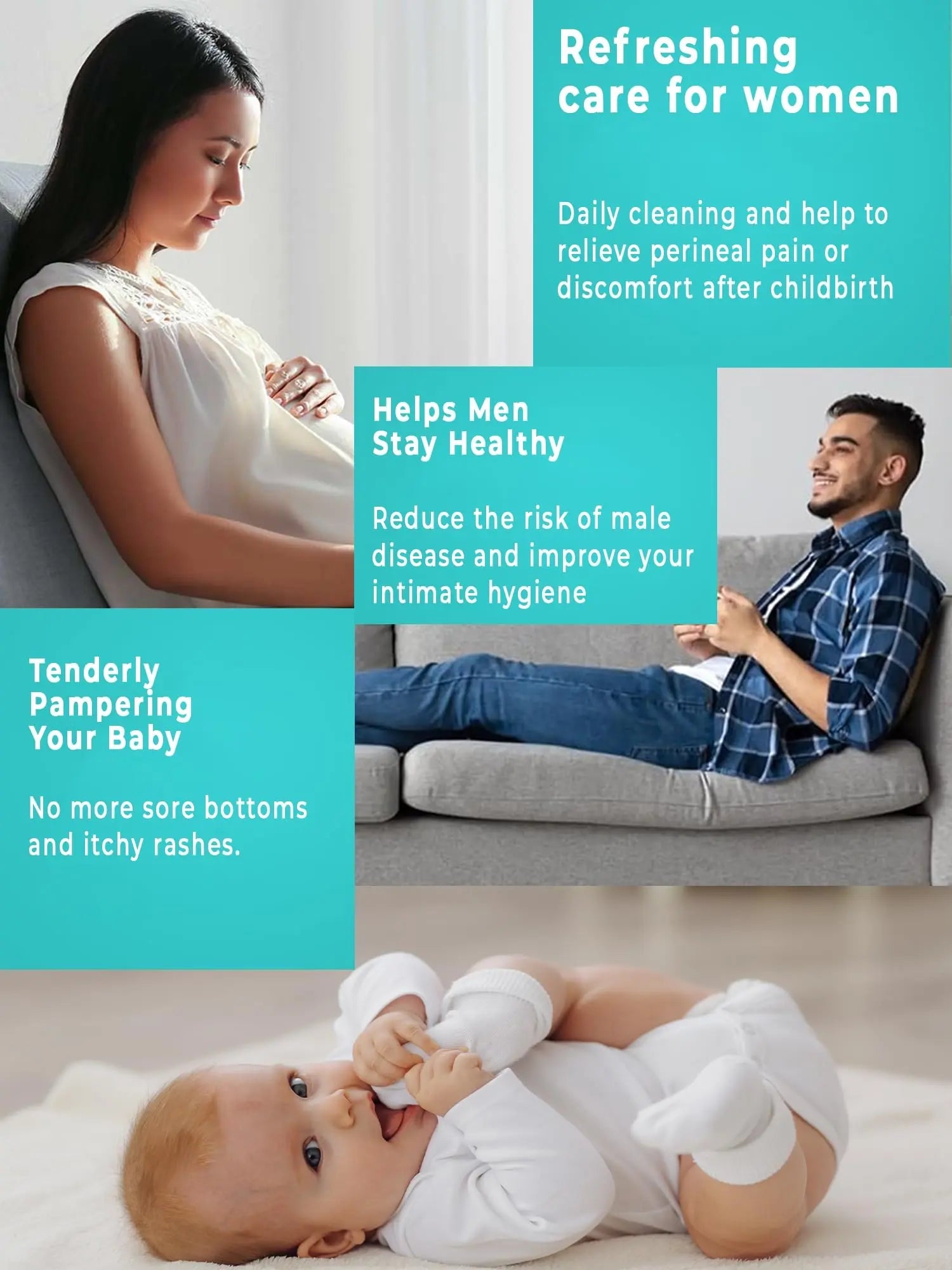 Peri Bottle , Squeeze-Free Portable Bidet for Postpartum Essentials, Peri Bottles for Feminine Hygiene TICALBAK Au supplements