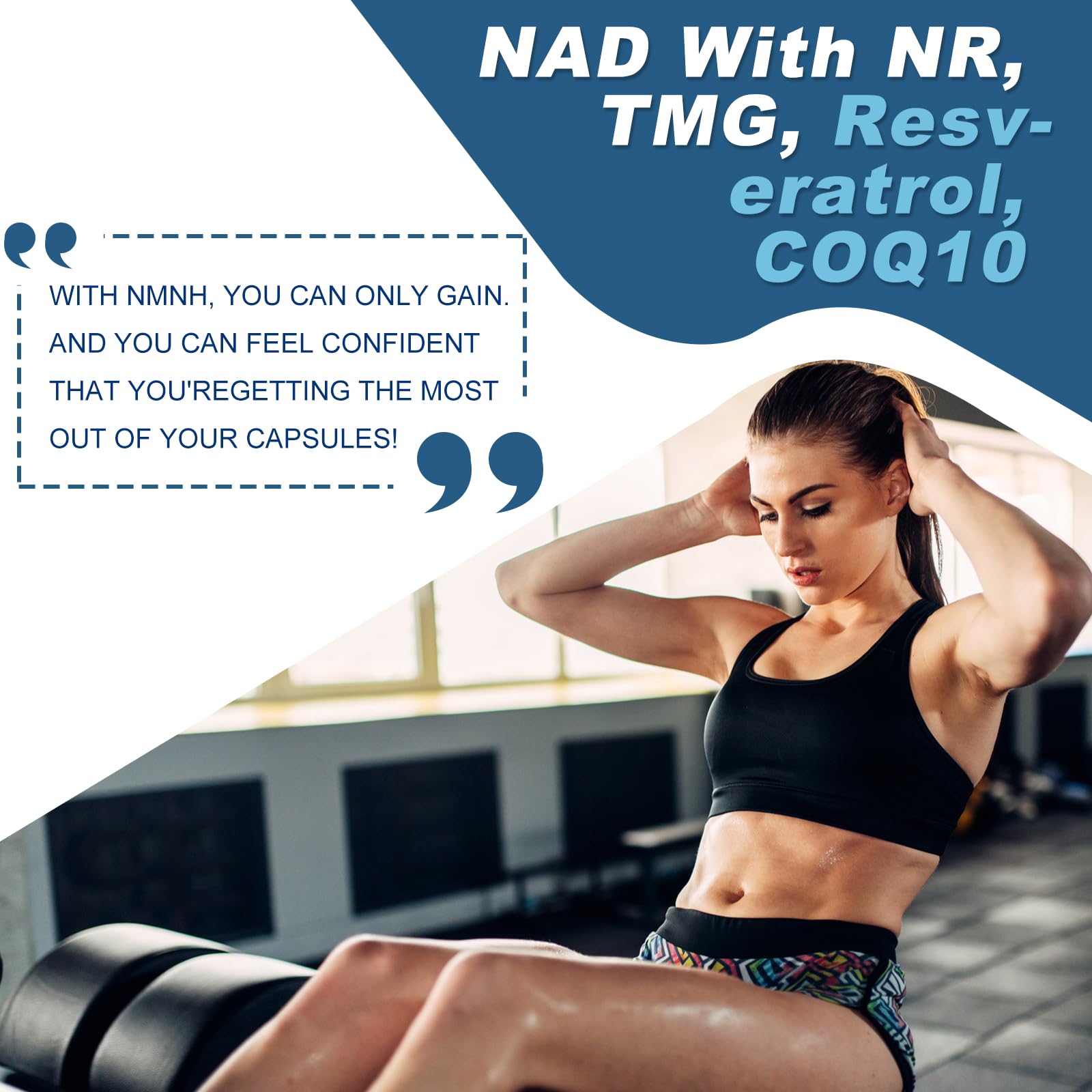 500mg NMNH, NMN Supplement Alternative with NR, TMG, Resveratrol, COQ10, NAD Supplement, Anti Aging, Energy, Boost NAD+ Levels, 60 Capsules inGreens Au supplements