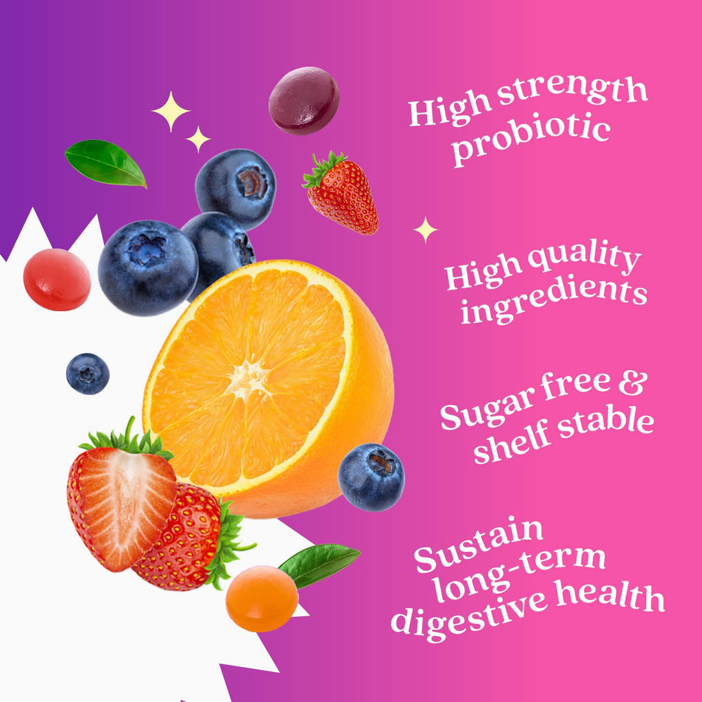 BeLive Probiotic Gummies - Probiotics with 5 Billion CFUs for Digestive Health, Men, Women & Kids - for Immune Support, Sugar Free & Vega