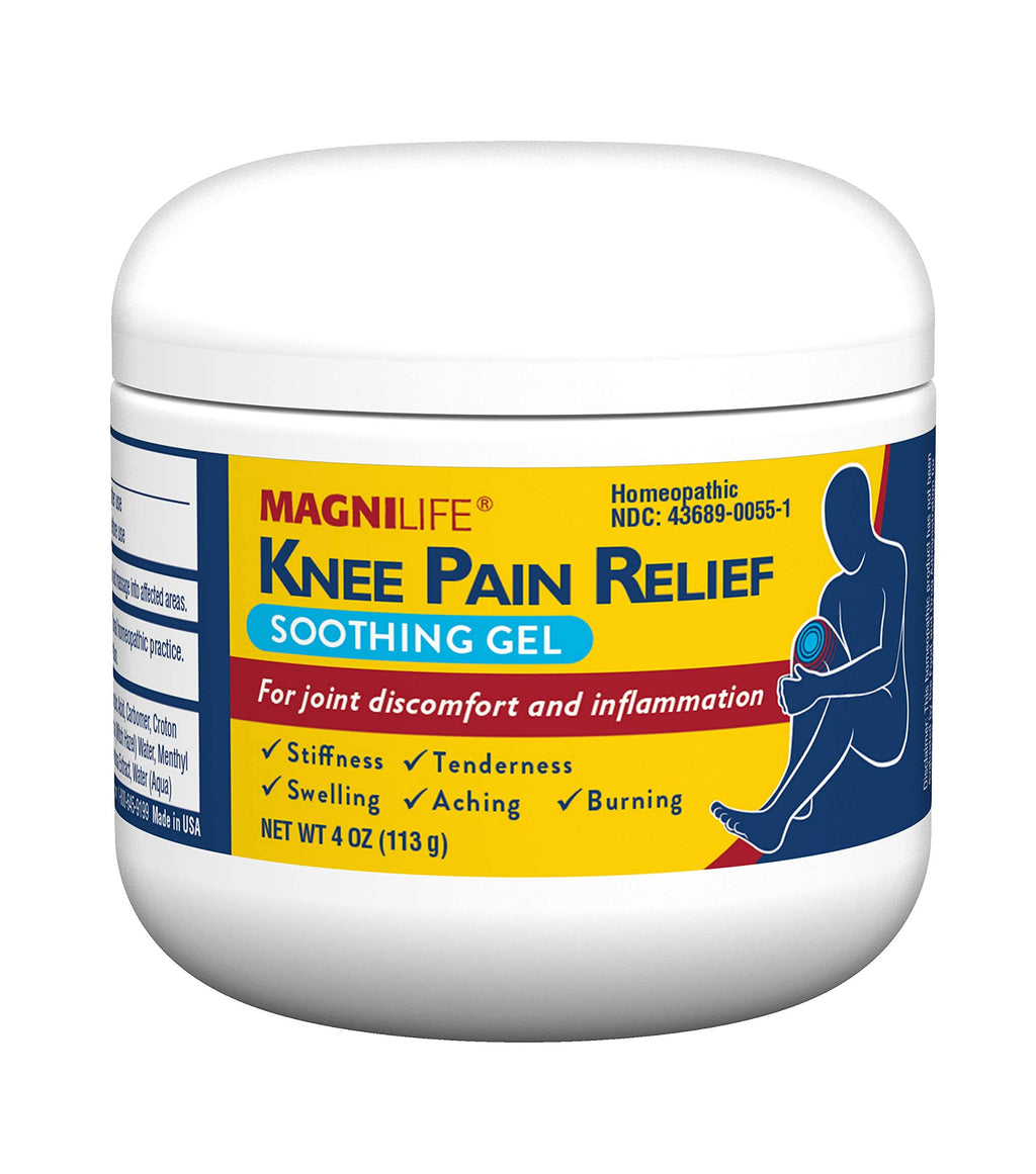 MagniLife Knee Pain Relief Gel (4 oz), Arnica-Based Gel for Joint Pain, Knee Stiffness & Swelling, Non-Greasy, No Staining, Massage-in Formula for Daily Knee Support & Comfort MagniLife Au supplements