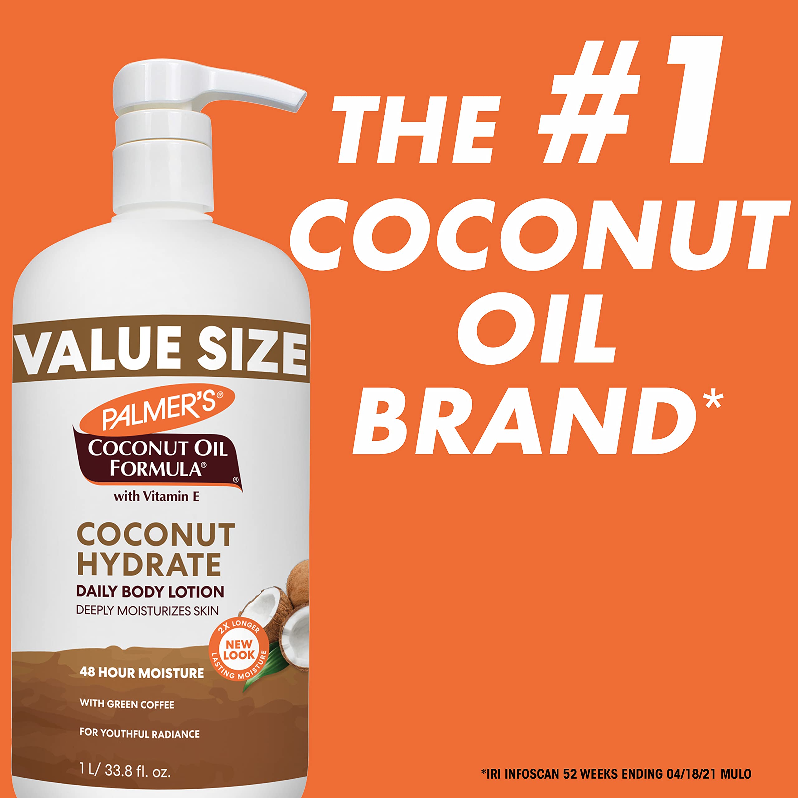 Palmer's Coconut Oil Formula Body Lotion for Dry Skin, Hand & Body Moisturizer with Green Coffee Extract & Vitamin E