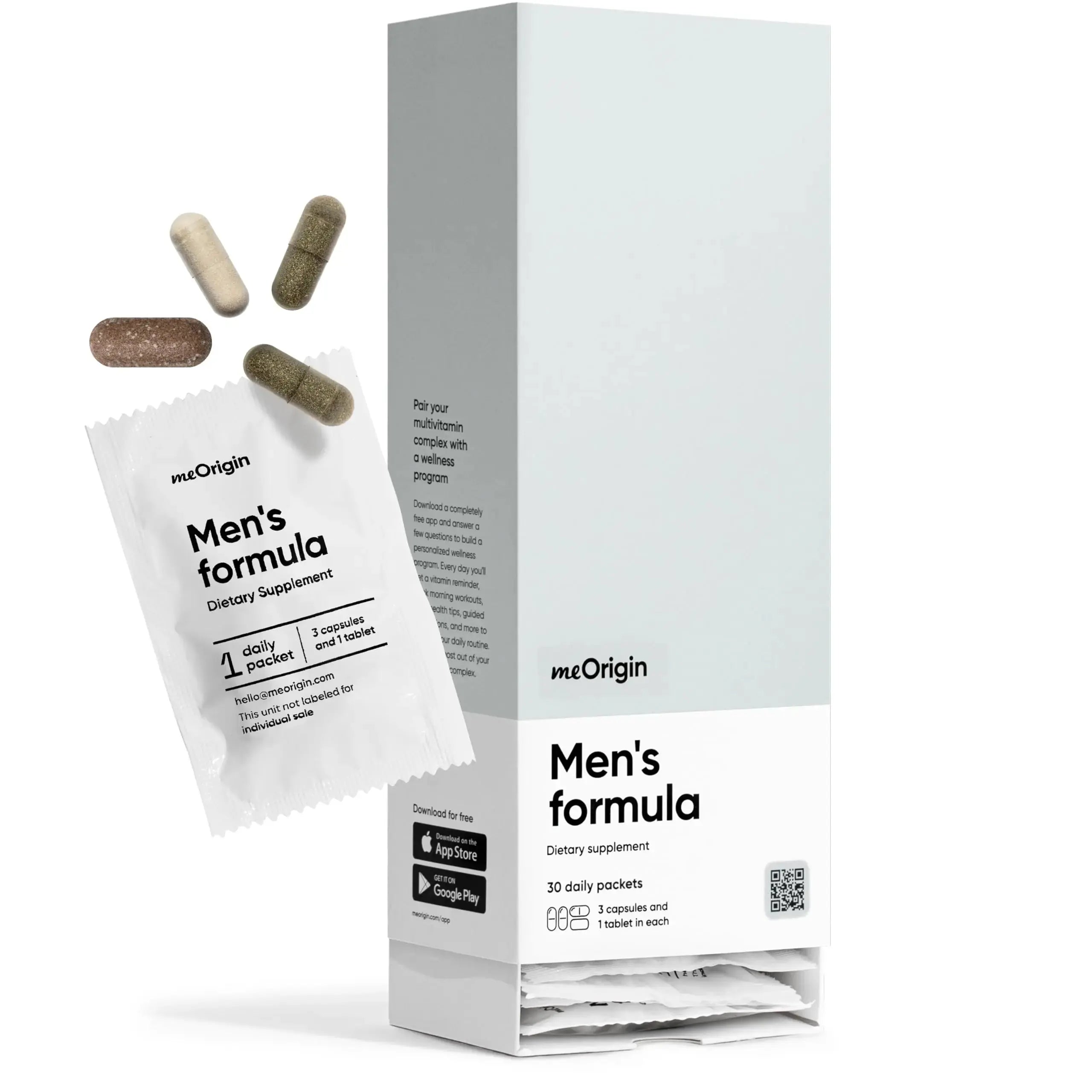 meOrigin Multivitamin for Men, All-in-One Supplement Complex with Zinc, Vitamin D, C, B12, Saw Palmetto, Biotin, Selenium meOrigin Au supplements