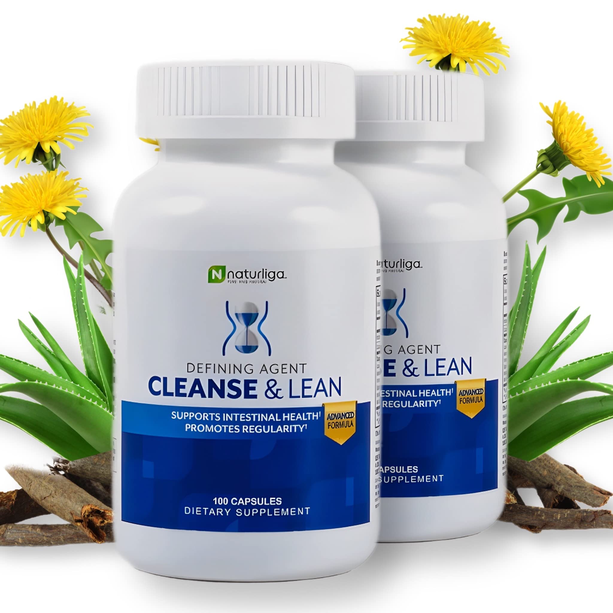 Max Muscle Naturaliga Cleanse and Lean Defining Agent Herbal Cleanse for Regularity w/Natural Detoxifying Ingredients for Gut Health Colon Detox