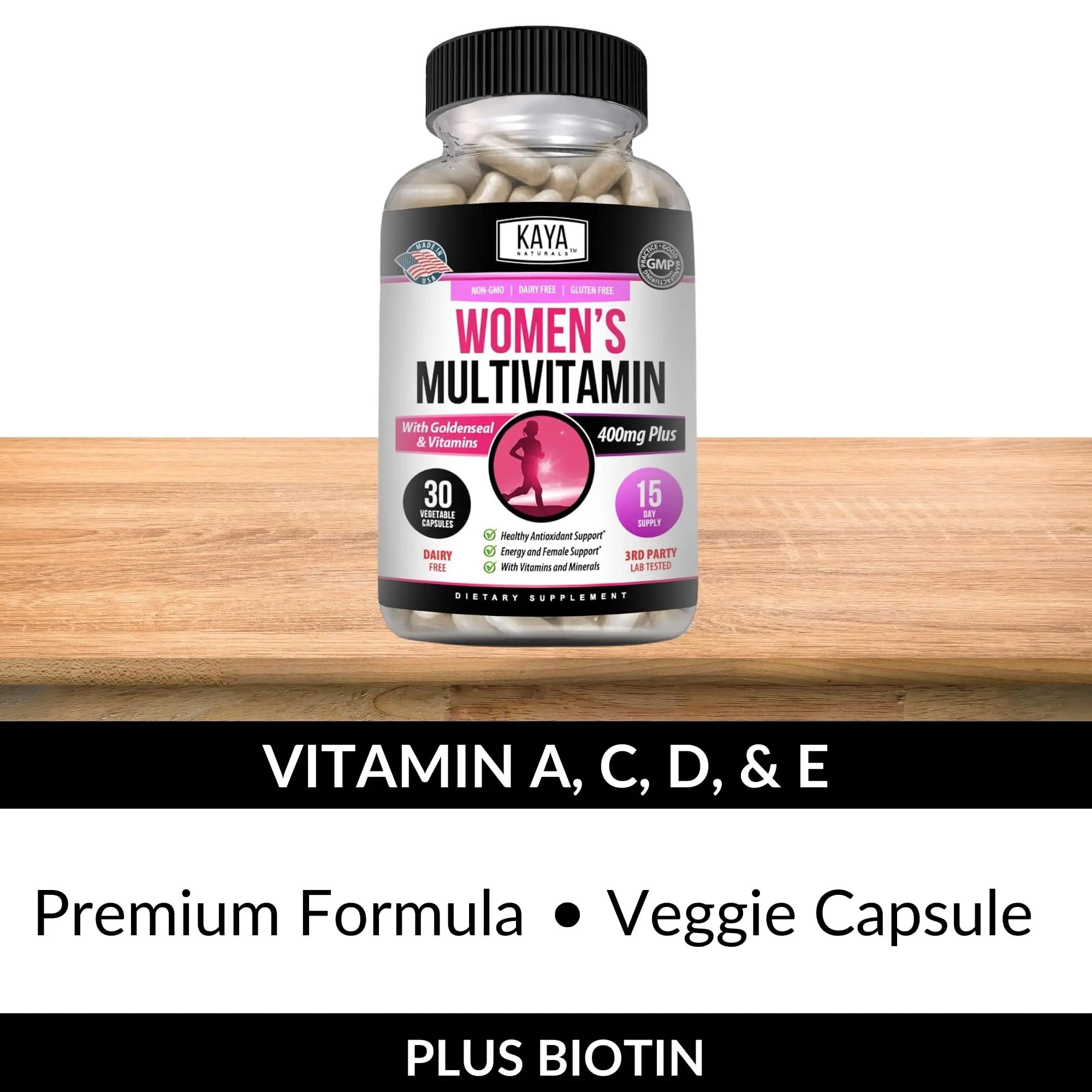 Kaya Naturals Women's Multivitamin, Overall Healthy Antioxidant, and Immune Support, Vitamins A, D, C, E, Biotin Kaya Naturals Au supplements