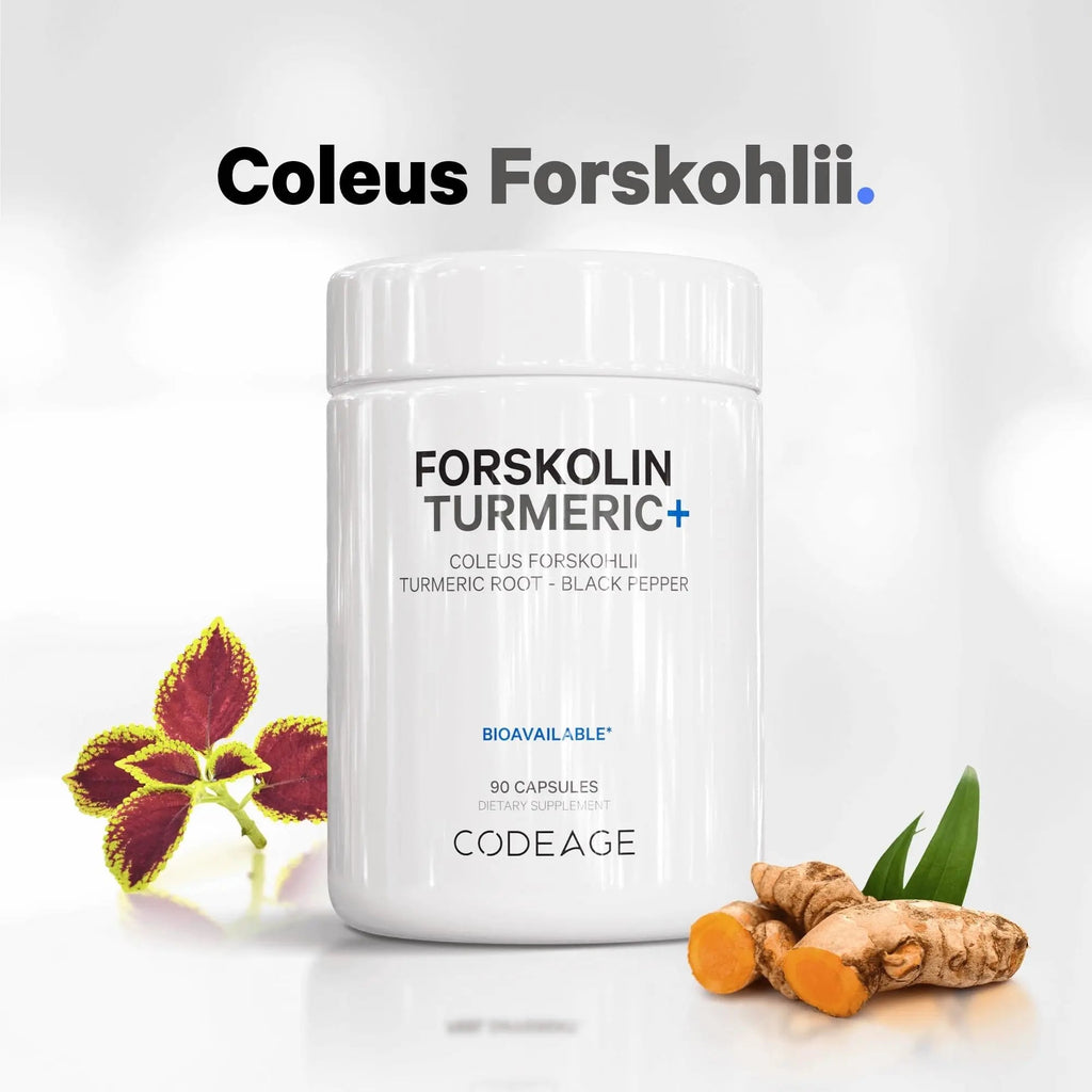 Codeage Forskolin, Pure Forskolin Coleus + Organic Turmeric Root Powder, 95% Curcumins Codeage Au supplements